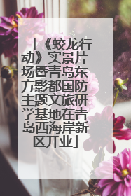 《蛟龙行动》实景片场暨青岛东方影都国防主题文旅研学基地在青岛西海岸新区开业
