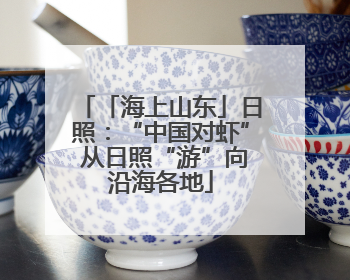 「海上山东」日照：“中国对虾” 从日照“游”向沿海各地