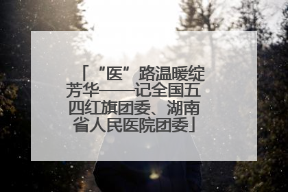 “医”路温暖绽芳华——记全国五四红旗团委、湖南省人民医院团委