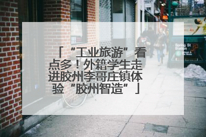 “工业旅游”看点多！外籍学生走进胶州李哥庄镇体验“胶州智造”