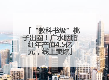 “教科书级”桃子出圈！广水胭脂红年产值4.5亿元，线上卖爆