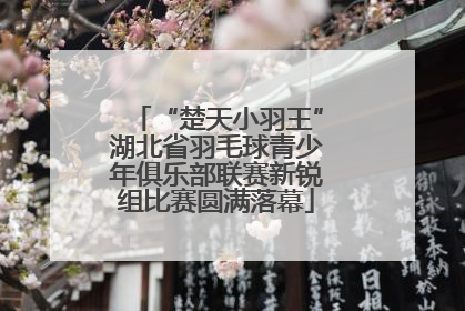 “楚天小羽王”湖北省羽毛球青少年俱乐部联赛新锐组比赛圆满落幕
