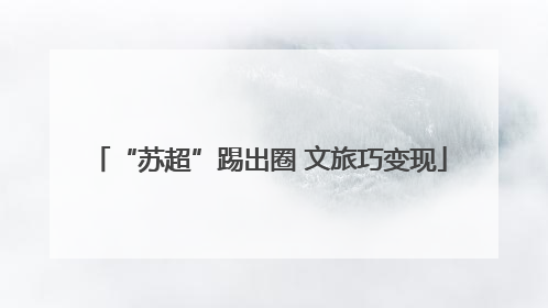 “苏超”踢出圈 文旅巧变现
