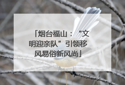 烟台福山：“文明迎亲队”引领移风易俗新风尚