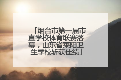 烟台市第一届市直学校体育联赛落幕，山东省莱阳卫生学校斩获佳绩