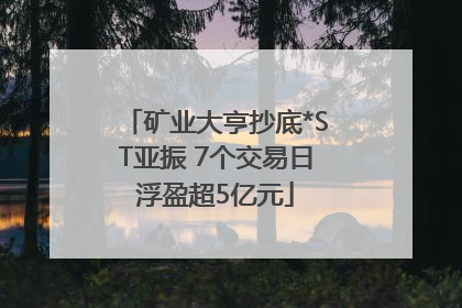 矿业大亨抄底*ST亚振 7个交易日浮盈超5亿元