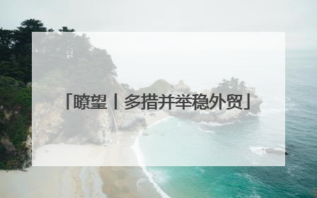 瞭望丨多措并举稳外贸