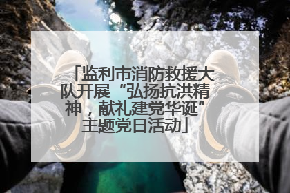 监利市消防救援大队开展“弘扬抗洪精神，献礼建党华诞”主题党日活动