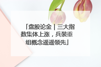 盘股论金｜三大指数集体上涨，兵装重组概念遥遥领先