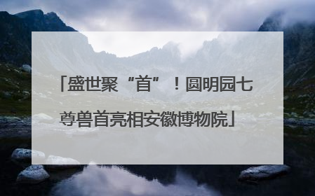 盛世聚“首”！圆明园七尊兽首亮相安徽博物院