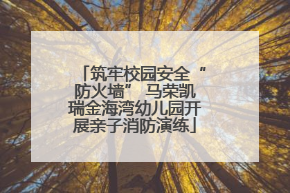 筑牢校园安全“防火墙” 马荣凯瑞金海湾幼儿园开展亲子消防演练