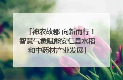神农故郡 向新而行！智慧气象赋能安仁县水稻和中药材产业发展