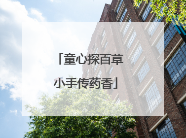 童心探百草 小手传药香