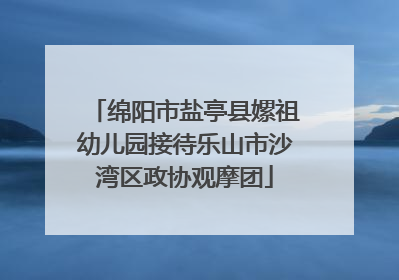 绵阳市盐亭县嫘祖幼儿园接待乐山市沙湾区政协观摩团