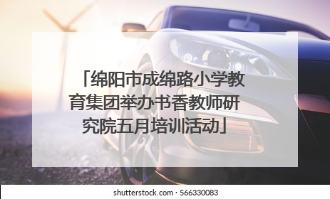 绵阳市成绵路小学教育集团举办书香教师研究院五月培训活动