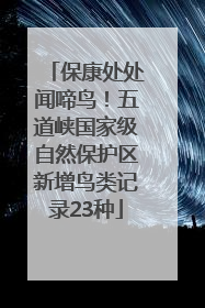 保康处处闻啼鸟！五道峡国家级自然保护区新增鸟类记录23种
