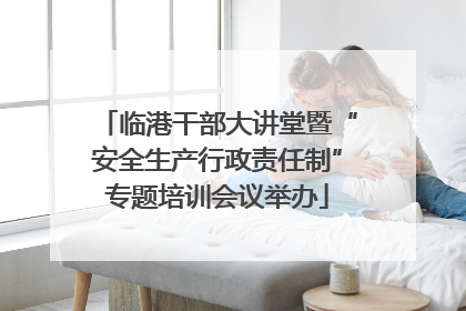 临港干部大讲堂暨“安全生产行政责任制”专题培训会议举办