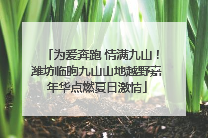 为爱奔跑 情满九山！潍坊临朐九山山地越野嘉年华点燃夏日激情