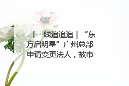 一线追追追｜“东方启明星”广州总部申请变更法人，被市场监管部门限制