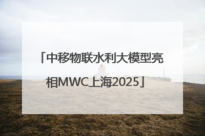 中移物联水利大模型亮相MWC上海2025