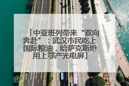 中亚班列带来“双向奔赴”：武汉市民吃上国际粮油，哈萨克斯坦用上鄂产光电屏