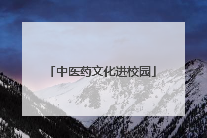 中医药文化进校园