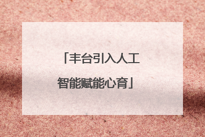 丰台引入人工智能赋能心育