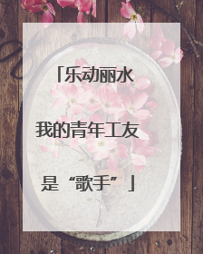 乐动丽水 我的青年工友是“歌手”