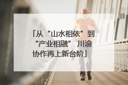 从“山水相依”到“产业相融” 川渝协作再上新台阶