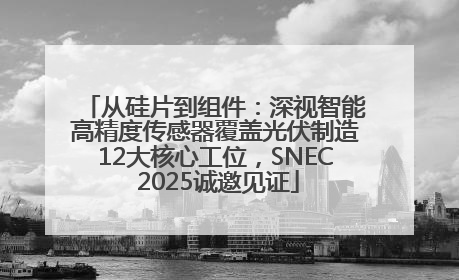 从硅片到组件：深视智能高精度传感器覆盖光伏制造12大核心工位，SNEC 2025诚邀见证