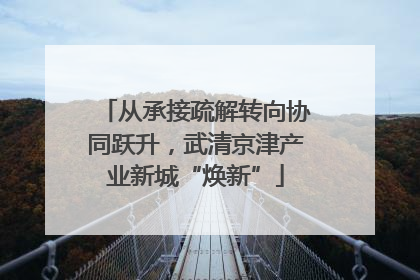 从承接疏解转向协同跃升，武清京津产业新城“焕新”