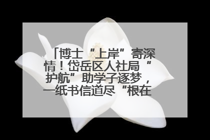 博士“上岸”寄深情！岱岳区人社局“护航”助学子逐梦，一纸书信道尽“根在岱岳”的眷恋