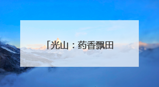光山：药香飘田野 铺就富民路