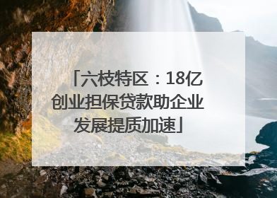 六枝特区：18亿创业担保贷款助企业发展提质加速