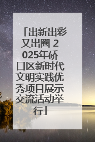 出新出彩又出圈 2025年硚口区新时代文明实践优秀项目展示交流活动举行