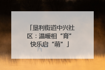 垦利街道中兴社区：温暖相“育” 快乐启“萌”