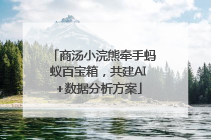 商汤小浣熊牵手蚂蚁百宝箱，共建AI+数据分析方案