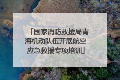 国家消防救援局青海机动队伍开展航空应急救援专项培训