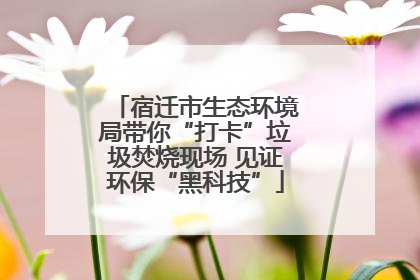 宿迁市生态环境局带你“打卡”垃圾焚烧现场 见证环保“黑科技”