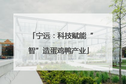 宁远：科技赋能“智”造蛋鸡鸭产业