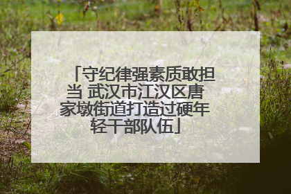 守纪律强素质敢担当 武汉市江汉区唐家墩街道打造过硬年轻干部队伍