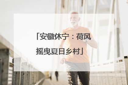 安徽休宁：荷风摇曳夏日乡村