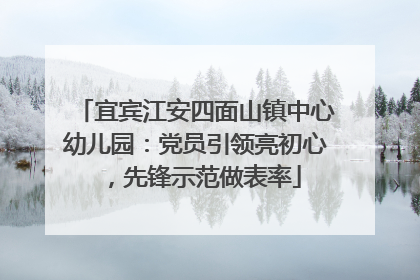 宜宾江安四面山镇中心幼儿园：党员引领亮初心，先锋示范做表率