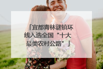 宜都青林谜镇环线入选全国“十大最美农村公路”