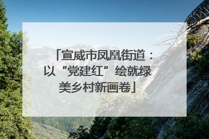 宣威市凤凰街道：以“党建红”绘就绿美乡村新画卷