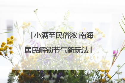 小满至民俗浓 南海居民解锁节气新玩法