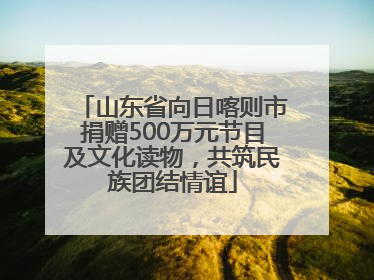 山东省向日喀则市捐赠500万元节目及文化读物，共筑民族团结情谊