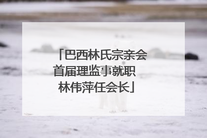 巴西林氏宗亲会首届理监事就职 林伟萍任会长