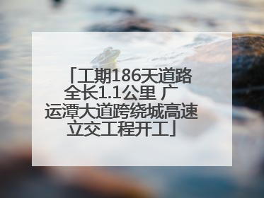 工期186天道路全长1.1公里 广运潭大道跨绕城高速立交工程开工