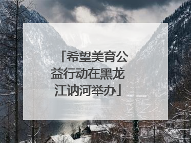 希望美育公益行动在黑龙江讷河举办